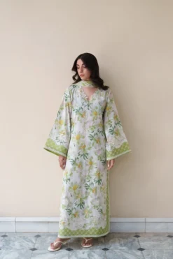 Gardenia Luxury Embroidered Printed 3PCS SET (NEL-26627)