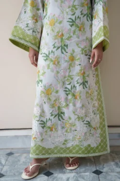 Alternative view of Gardenia Luxury Embroidered Printed 3PCS SET (NEL-26627)