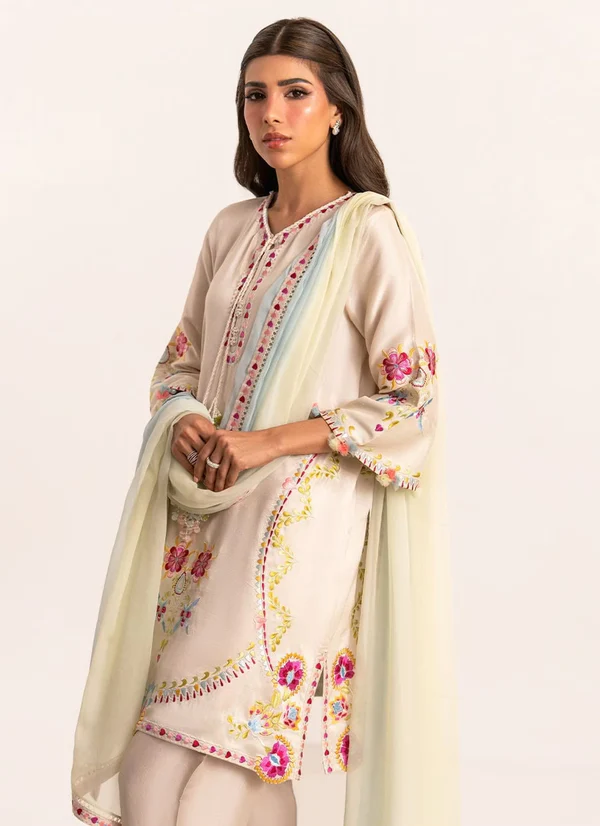 Evan Shirt And Dupatta With Bottoms - Image 2