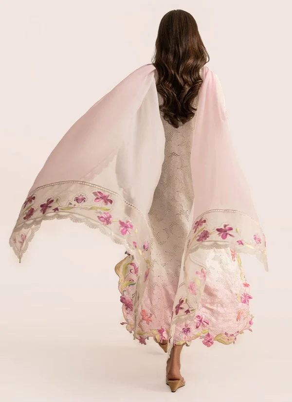 Roselle Shirt And Dupatta - Image 4