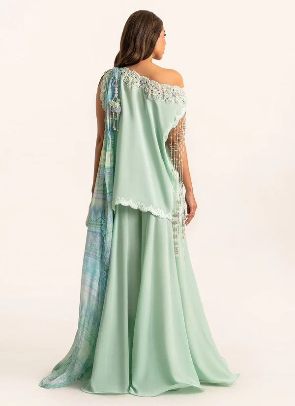 Anari Shirt And Drape Dupatta With Pants - Image 4