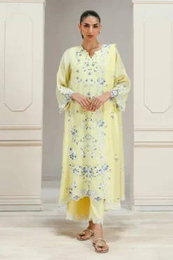 Embroidered 3 PC Suit | 15813/501/504
