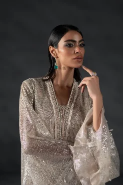 Alternative view of Sequence Shimmer Kaftan With Tassels (D-11)