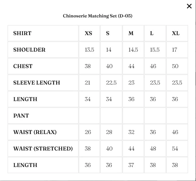 Chinoserie Matching Set (D-05) - Image 5