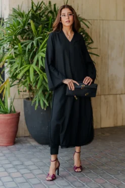Black Karandi Fringe Set