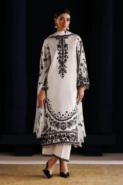 Embroidered Jacquard Silk F-4442