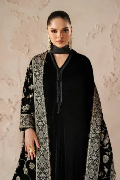 Alternative view of Embroidered Velvet Shawl VS-57