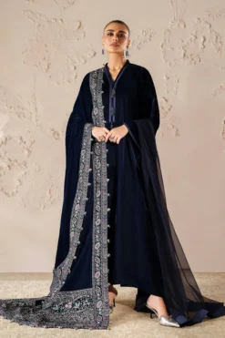 Embroidered Velvet Shawl VS-58