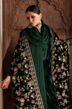 Alternative view of Embroidered Velvet Shawl VS-68