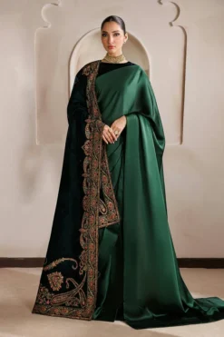 Alternative view of Embroidered Velvet Shawl VS-75
