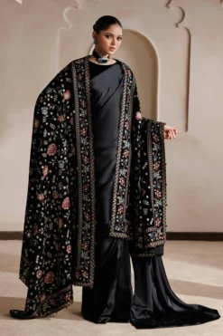 Embroidered Velvet Shawl VS-76