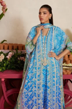 Alternative view of Elaria Sky Blue Kaftan