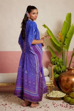 Alternative view of Jurney Purple kaftan