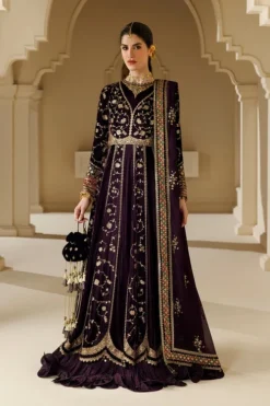 Embroidered Velvet Formal CVF26-D03
