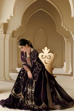 Alternative view of Embroidered Velvet Formal CVF26-D03