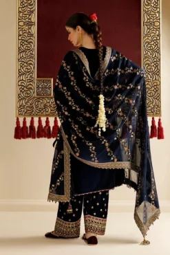 Alternative view of Embroidered Velvet Formal CVF26-D11