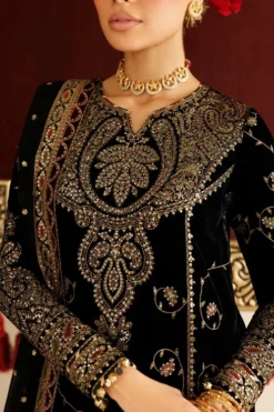 Alternative view of Embroidered Velvet Formal CVF26-D05