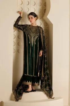Alternative view of Embroidered Velvet Formal CVF26-D07