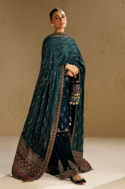 Alternative view of Embroidered Velvet Formal CVF26-D02