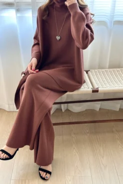 Alternative view of Jenny Brown Cape Knit Suit