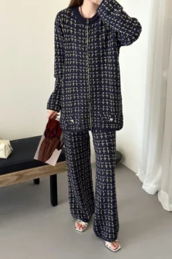 Oxford Zip Knit Suit