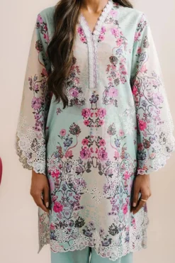 Alternative view of Printed Embroidered CO-ORD Set | 17054/201/812