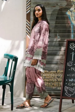 Alternative view of Printed Embroidered CO-ORD Set | 17038/201/575