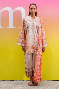 Printed Solid 3 PC Suit | 17037/201/531