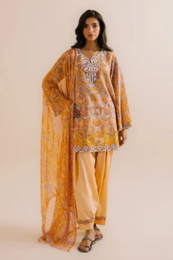 Printed Embroidered 3 PC Suit | 17179/201/521