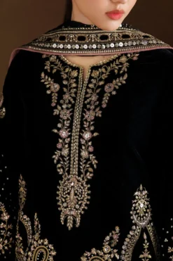 Alternative view of IV-90 Embroidered Velvet