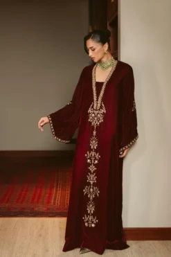 Velvet Rouge Kaftan (D-04)